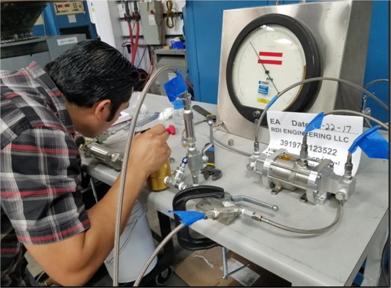 Precision engineering test environment; replace with the client-supplied RDI Precision Test Facility photograph